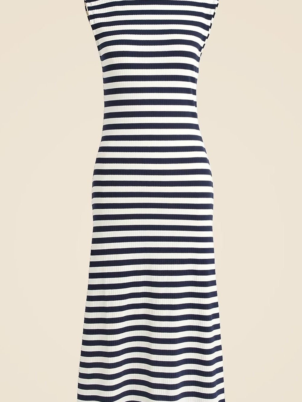 J. Crew Navy and White Striped Maxi Dress